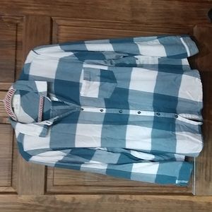 Maurices plus size plaid button down size 1